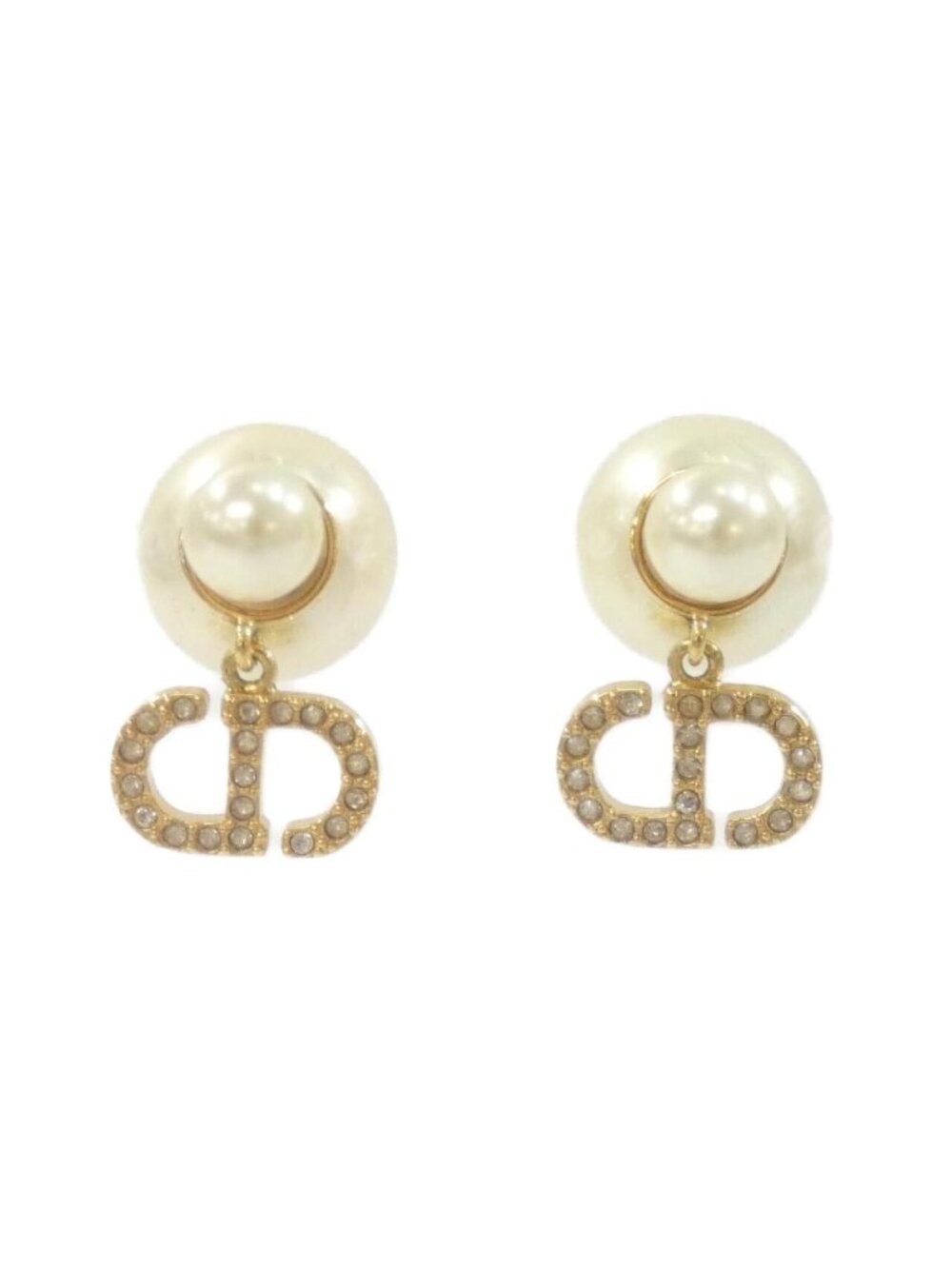 Dior Tribal Earrings Gold